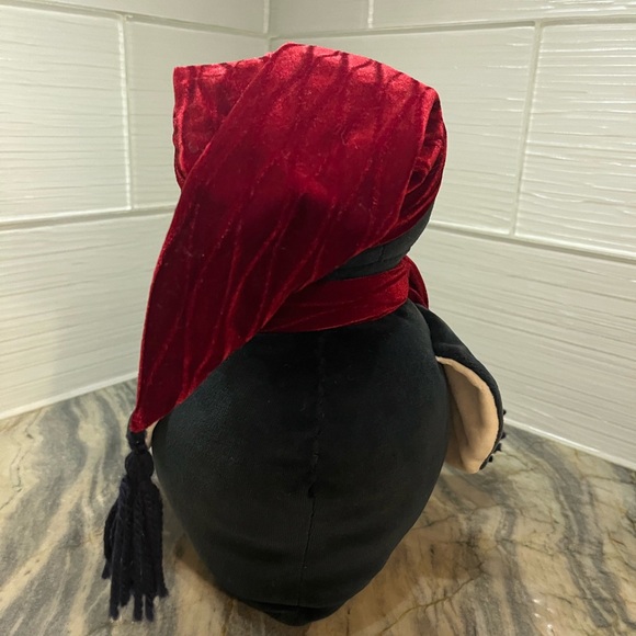 Vintage Yang Jee Penguin Red Scarf Hat Winter Plush Stuffed KOREA Animal - Picture 2 of 5